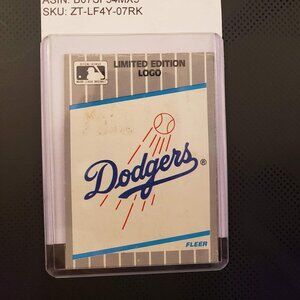 1989 Fleer Corp® LOS ANGELES DODGERS™ Logo Limited Edition Checklist Baseball Ca